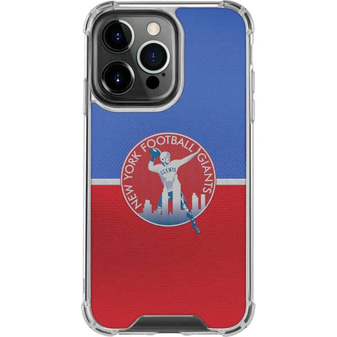NFL New York Giants Vintage iPhone 15 Pro Clear Case